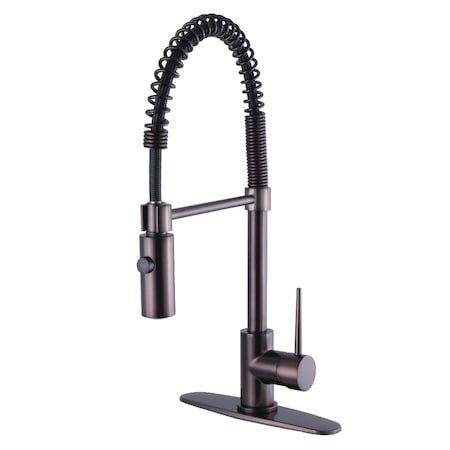 Gourmetier LS8775NYL New York Single-Handle Pre-Rinse Kitchen Faucet, Bronze LS8775NYL